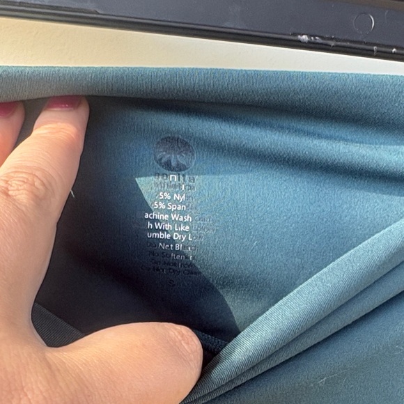 Senita Athletics Teal High-Waisted Leggings - Picture 3 of 4